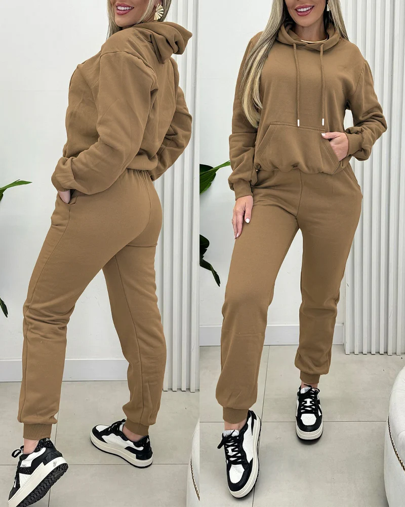 Argyle Textured Button Down Side Slit Long Sleeve Fleece Teddy Coat Hooded Jacket Warm Outwear - Image 21