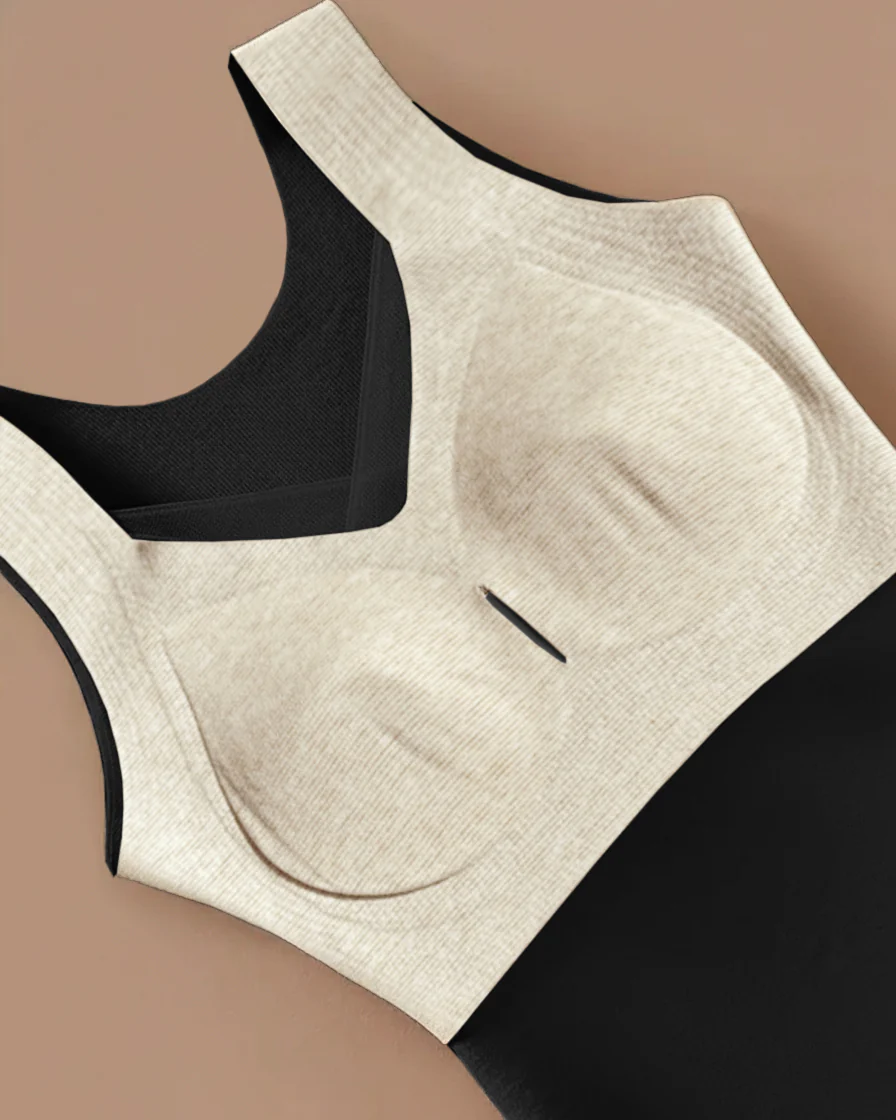 Sheer Mesh Spliced V Neck Sleeveless Built In Bra Tank Casual Warm Fleece Lined Slim Fit Top - Image 25