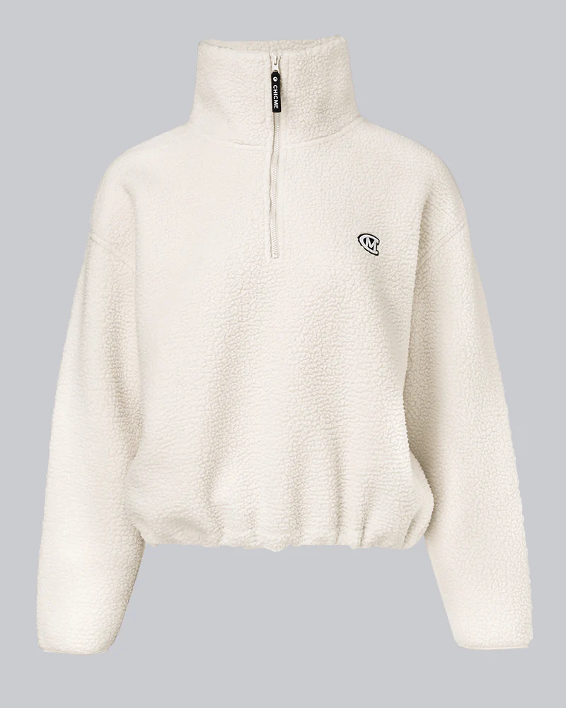 Stand Collar Zipper Design Casual Sweatshirt - Image 73